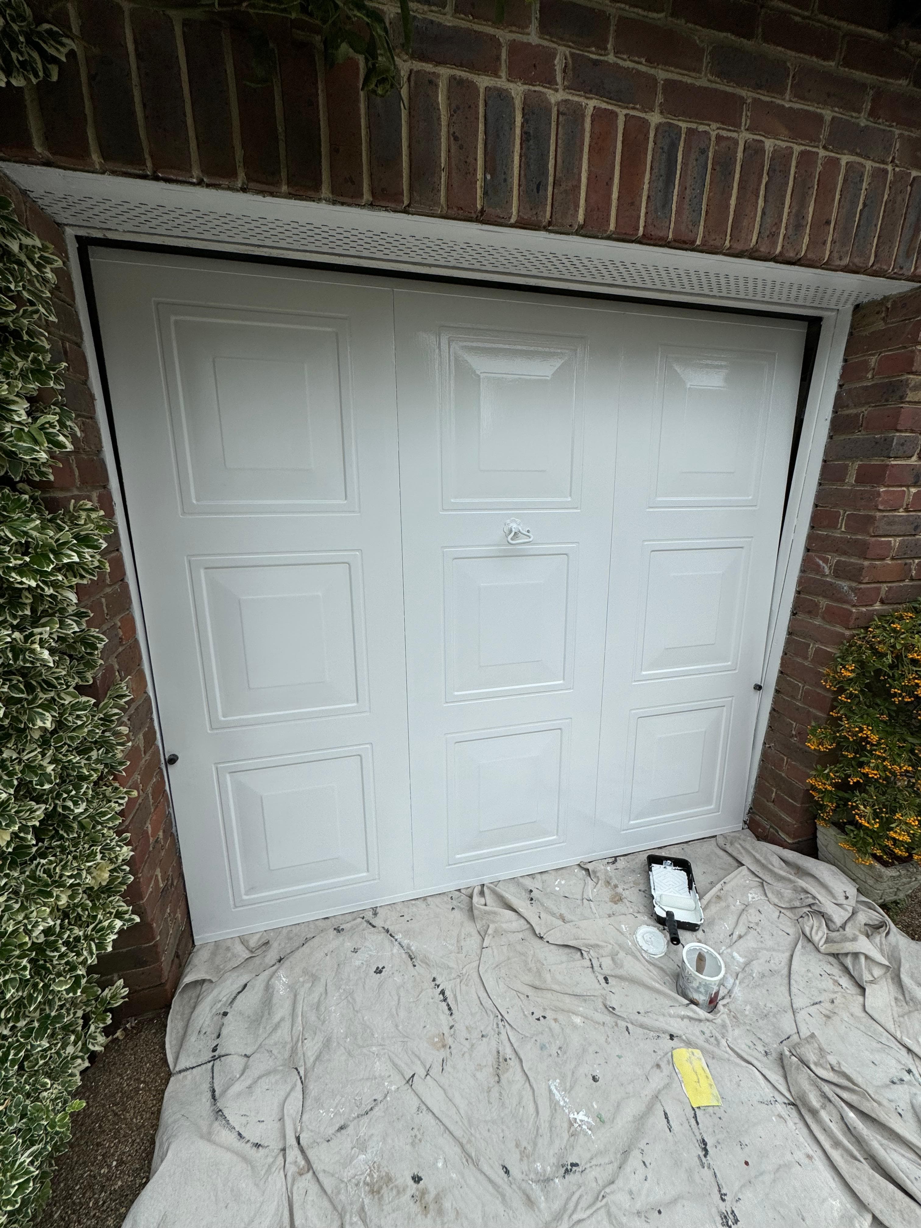 Garage door painting