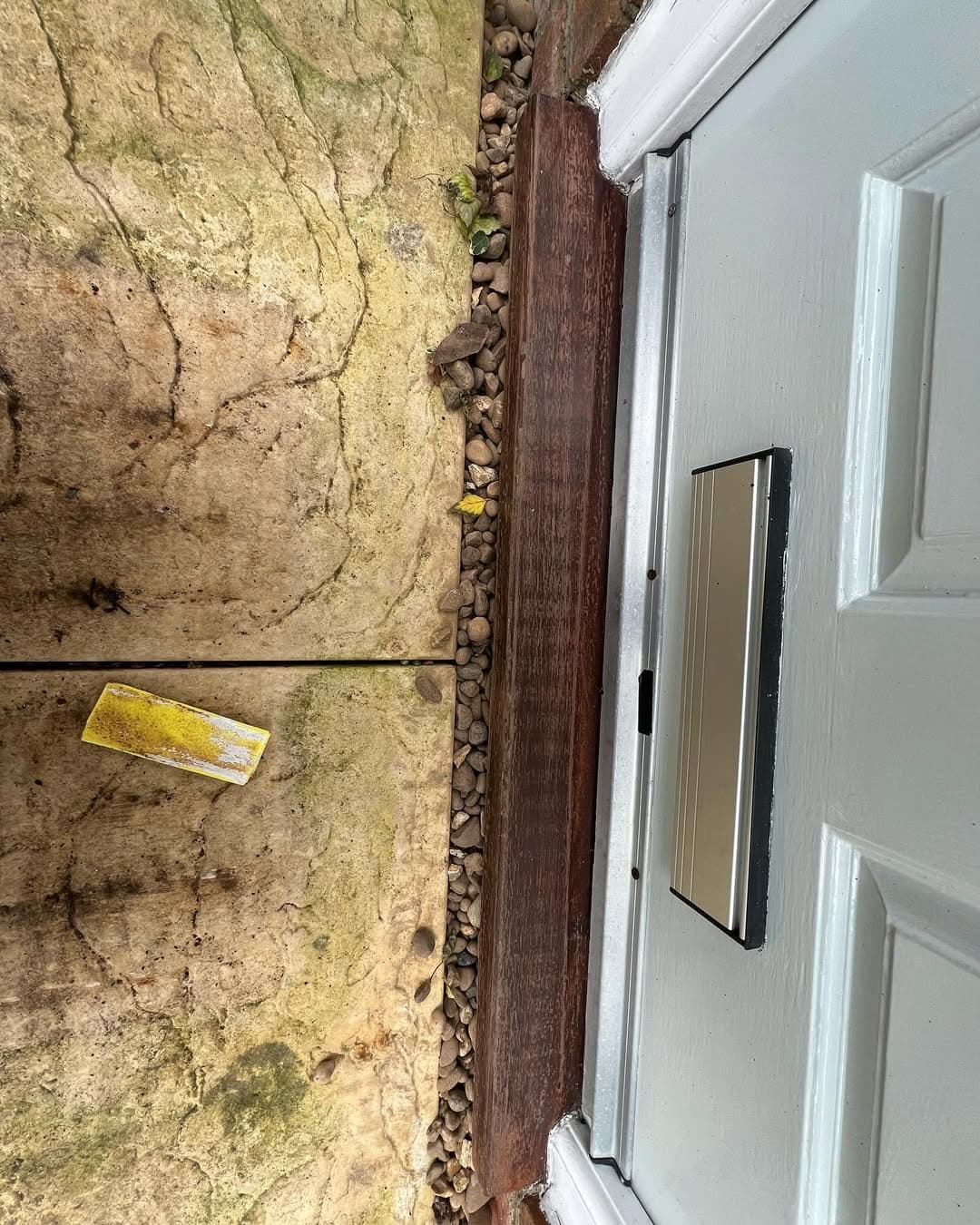 Doorstep before painting